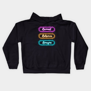 RECONNECT, REDISCOVER, REIMAGINE Kids Hoodie